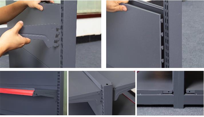 Guichang Retail Store Shelf Supermarket Gondola Shelving Display Shelf (2) Guichang Retail Store Shelf Supermarket Gondola Shelving Display Shelf (2)