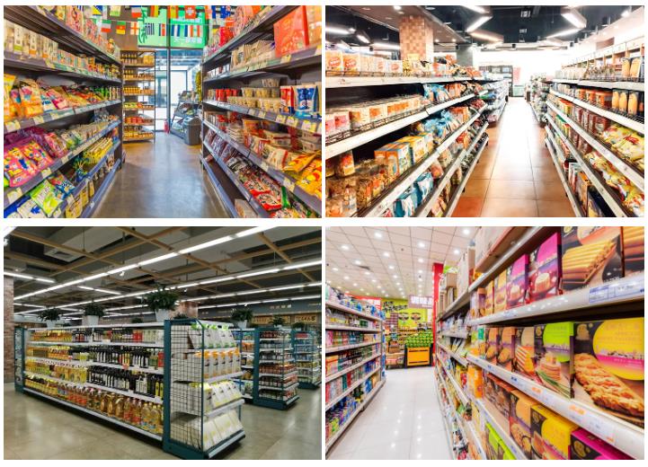 Guichang Supermarket Shelf Display Rack Double-Sided Metal Rack for Zero Food Stationery Light Duty HSN-1.6P for Shopping Malls Estantes (3)