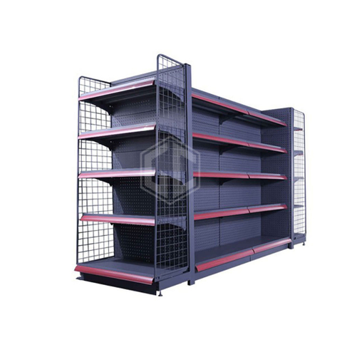 Factory Direct Sales Customizable Adjustable Supermarket Shelves Grocery Items Shelves of Retail Store Supermarket Rack Metallic