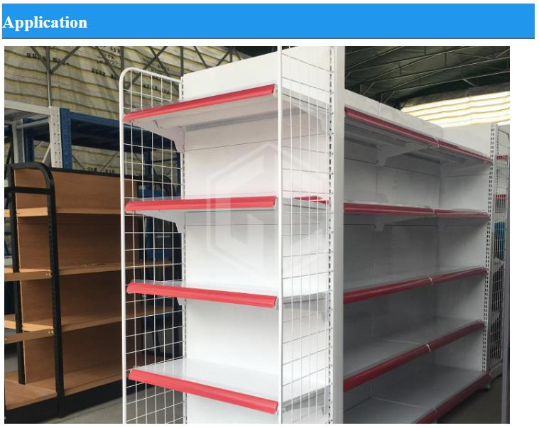 Factory Direct Sales Customizable Adjustable Supermarket Shelves Grocery Items Shelves of Retail Store Supermarket Rack Metallic (7)