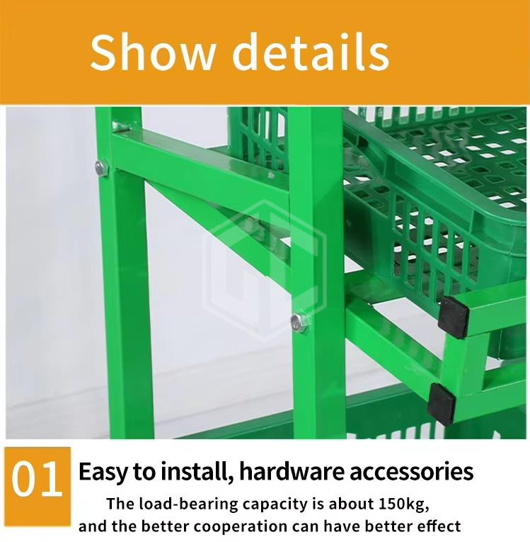 Guichang Hot Popular Double-Sided Supermarket Shelf Multi-Case Rack Yellow & White Metallic Steel Store Rack Heavy-Duty Case Style Sale Estantes (6)