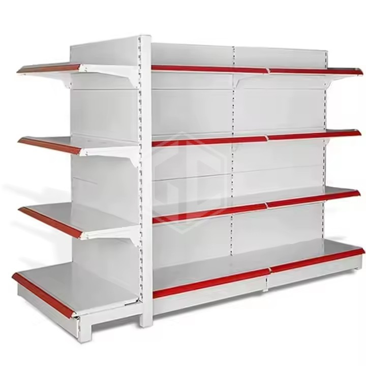 Guichang Customized Double-sided Supermarket Shelf Ferreteria Supermarket Shopping Display Shelf Gondola Rack