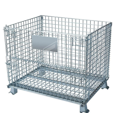 GCJS Iron Frame butterfly Cage Logistics Trolley Iron Turnover Box Express Basket Warehouse Storage Cage Metal n