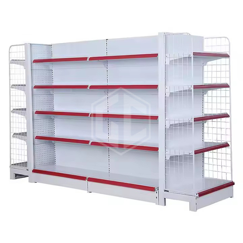 Guichang Customized Double-sided Supermarket Shelf Ferreteria Supermarket Shopping Display Shelf Gondola Rack