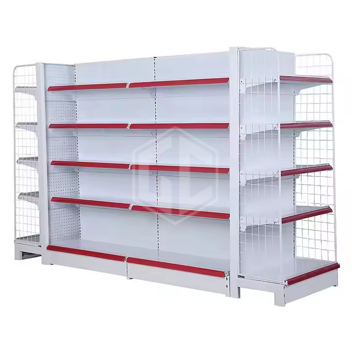 Guichang Customized Double-sided Supermarket Shelf Ferreteria Supermarket Shopping Display Shelf Gondola Rack