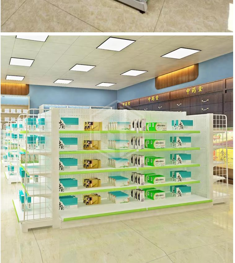 CE Approved Metallic Supermarket Display Shelves Wall Gondola Shelving Single Sided Retail Product Display Stand (14)