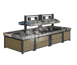 Guichang Fresh Supermarket Fruit and Vegetable Shelf Commercial Double Shelf Promotion Display Shelf