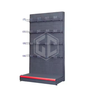 Guichang Supermarket Shelf Display Rack Double-Sided Metal Rack for Zero Food Stationery Light Duty HSN-1.6P for Shopping Malls Estantes