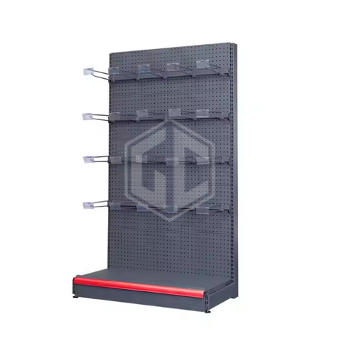 Guichang Supermarket Shelf Display Rack Double-Sided Metal Rack for Zero Food Stationery Light Duty HSN-1.6P for Shopping Malls Estantes