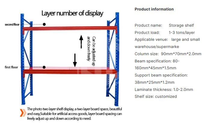 Guichang Customizable Storage Multi-layer Shelves, Easy to Install Storage Rack Shelves (1)