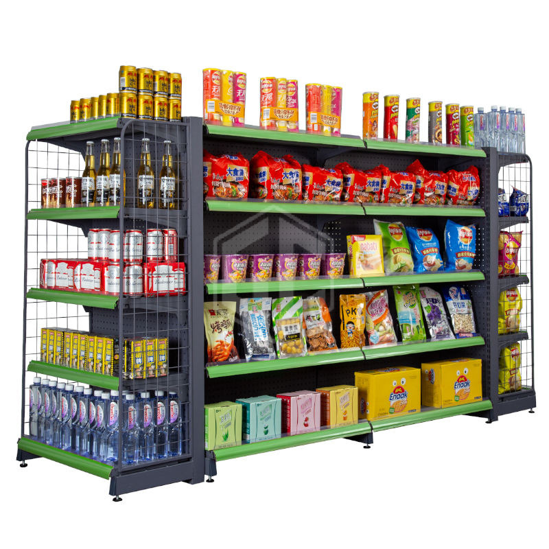 CE Quality Approved Metal Gondola Shelving Display Shelving for Retail Stores