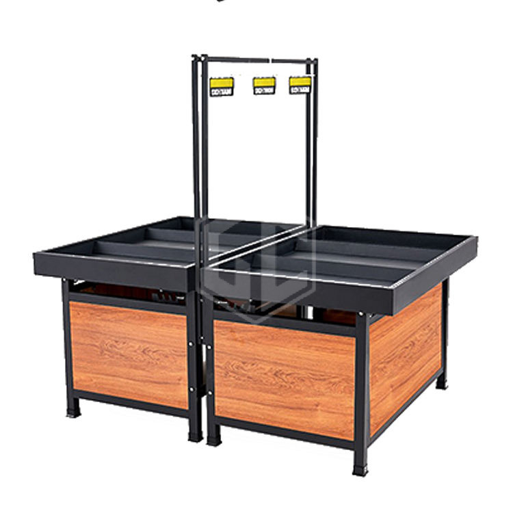 Guichang Hot Popular Double-Sided Supermarket Shelf Multi-Case Rack Yellow & White Metallic Steel Store Rack Heavy-Duty Case Style Sale Estantes