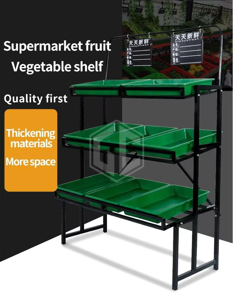 Guichang Hot Popular Double-Sided Supermarket Shelf Multi-Case Rack Yellow & White Metallic Steel Store Rack Heavy-Duty Case Style Sale Estantes (1)