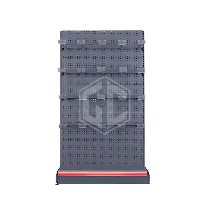 Guichang Supermarket Shelf Display Rack Double-Sided Metal Rack for Zero Food Stationery Light Duty HSN-1.6P for Shopping Malls Estantes