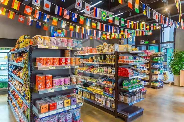 Guichang Customized Factory Supermarket Rack Display Gondolas Wall Racks for Shops